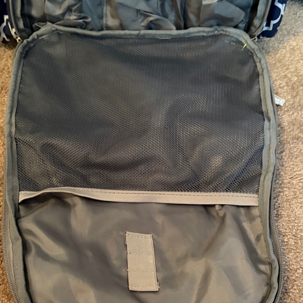 Navy Geometric Pattern Diaper Bag - image 8